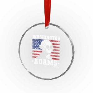 George Washington 1788 Crystal Glass Ornament Funny 4th of July Retro President Campaign USA Flag TS10 Print Your Wear