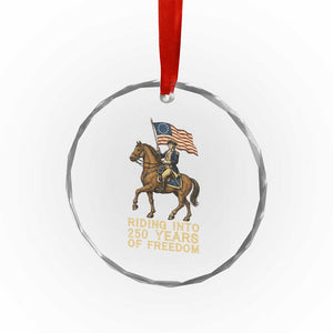 George Washington Crystal Glass Ornament Riding Into 250 Years Of Freedom TS12 Print Your Wear