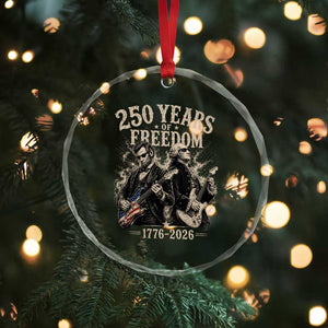 George Washington Lincoln Playing Guitar USA 250th Anniversary Crystal Glass Ornament 250 Years Of Freedom 1776 2026 TS11 Print Your Wear