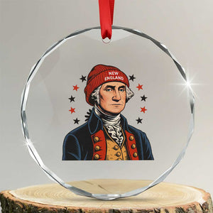 George Washington NE Football Fan Crystal Glass Ornament Vintage Colonial Gift TS12 Transparent Glass 3'' Circle Print Your Wear