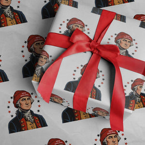 George Washington NE Football Fan Wrapping Paper Roll Vintage Colonial Gift TS12 White Print Your Wear