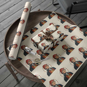 George Washington NE Football Fan Wrapping Paper Roll Vintage Colonial Gift TS12 Beige Print Your Wear