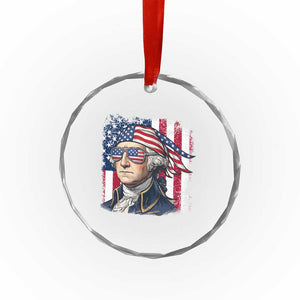 George Washington Patriotic Crystal Glass Ornament USA 250th Anniversary TS12 Print Your Wear