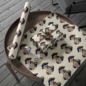 George Washington Patriotic History Graphic Wrapping Paper Roll Liberty Looks Good On Me 4th of July Founding Father Humor