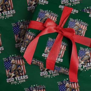 George Washington Playing Guitar 250th Anniversary USA Wrapping Paper Roll We The People 250 Years 1776 2026