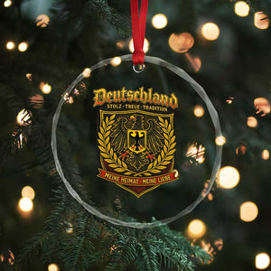 German Heritage Pride Crystal Glass Ornament Deutschland Stolz Treue Tradition Meine Heimat Meine Liebe TS11 Print Your Wear