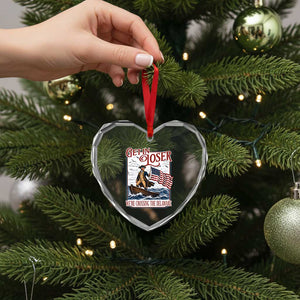Get In Loser We're Crossing The Delaware Heart Crystal Glass Ornament Funny George Washington US 250th 4th Of July TS11 Print Your Wear