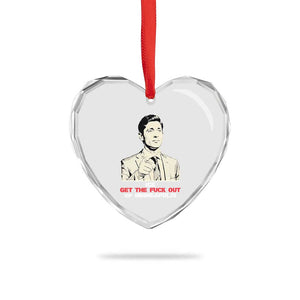 Get The F Out of Minneapolis Heart Crystal Glass Ornament Mayor Jacob Saying Civil Resistance TS02 Print Your Wear