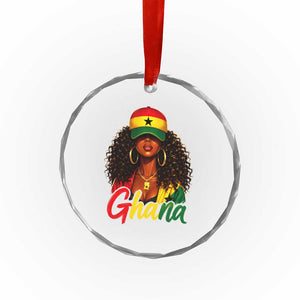Ghanaian Princess Ghana Flag Melanin Crystal Glass Ornament Black Girls TS10 Print Your Wear