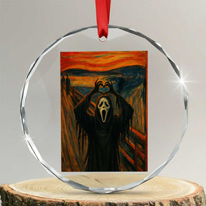Ghost Heart Hands Crystal Glass Ornament Scary Face Horror Halloween TS10 Transparent Glass 3'' Circle Print Your Wear