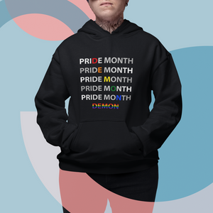 Pride Month Demon Hoodie LGBT History Month LGBTQ Support TS02 Printyourwear