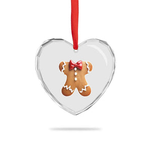Gingerbread Man Heart Crystal Glass Ornament Christmas Cookie Costume TS10 Print Your Wear