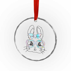 Girls Easter Bunny Crystal Glass Ornament Rabbit Face Tie Dye Glasses Happy Easter Day TS10 Print Your Wear
