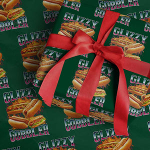 Glizzy Gobbler Wrapping Paper Roll Vintage Hot Dog Meme Funny Foodie Gen Z TS10 Green Print Your Wear
