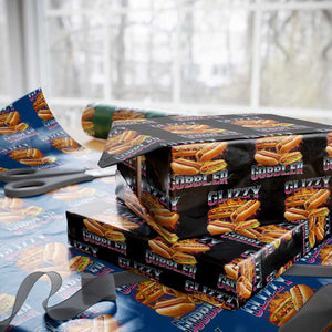 Glizzy Gobbler Wrapping Paper Roll Vintage Hot Dog Meme Funny Foodie Gen Z TS10 Black Print Your Wear