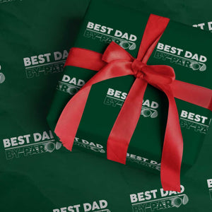 Golf Dad Wrapping Paper Roll Best Dad By Par Golfing Golfer Funny Fathers Day Gifts TS10 Green Print Your Wear
