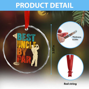 Golf Gifts for Uncle Crystal Glass Ornament Golf Fathers Day Golfer Uncle Gift TS10 Print Your Wear