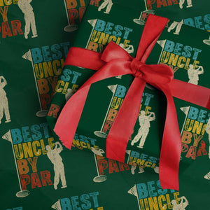 Golf Gifts for Uncle Wrapping Paper Roll Golf Fathers Day Golfer Uncle Gift TS10 Green Print Your Wear