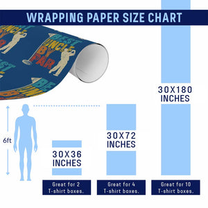 Golf Gifts for Uncle Wrapping Paper Roll Golf Fathers Day Golfer Uncle Gift TS10 Print Your Wear