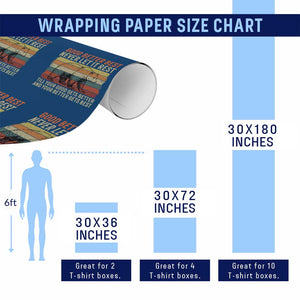 Good Better Best Motivational Wrapping Paper Roll Retro Never Let It Rest TS02 Print Your Wear
