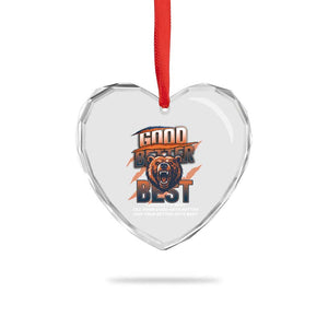 Good Better Best Motivational Fierce Graphic Heart Crystal Glass Ornament TS02 Print Your Wear