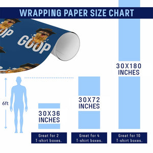 Goop Meme Explosion Wrapping Paper Roll Screaming Peanut Cowboy Brainrot Energy TS02 Print Your Wear