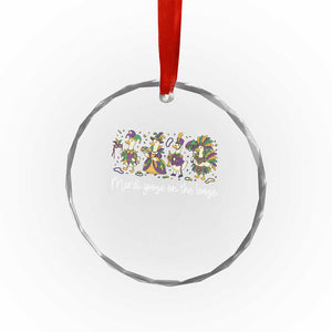 Goose Mardi Gras Crystal Glass Ornament Funny Mardi Goose On The Loose New Orleans Carnival TS11 Print Your Wear