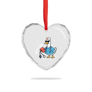Goose Nurse Heart Crystal Glass Ornament Cuff Em Cute Nursing Graduation Gift TS10 Print Your Wear