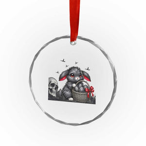 Gothic Easter Bunny Crystal Glass Ornament Dark Aesthetic Rabbit Gift TS12 Print Your Wear