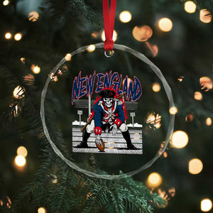 Gothic Skeleton Crystal Glass Ornament NE Football Lover Gift TS12 Print Your Wear