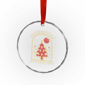 Gothic Xmas Crystal Glass Ornament Summoning Holiday Spirit Skeleton Christmas Tree TS09 Print Your Wear