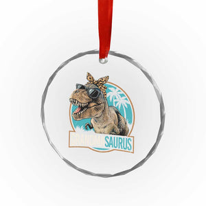 Grandmasaurus Funny Dinosaur Grandma Crystal Glass Ornament Family Matching TS11 Print Your Wear