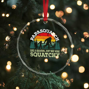 Grandpa Bigfoot Crystal Glass Ornament Retro Sasquatch Funny TS10 Print Your Wear