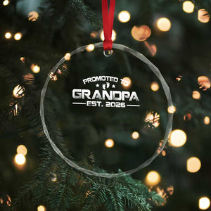 Grandpa Est 2026 Crystal Glass Ornament Fathers Day Gifts TS10 Print Your Wear