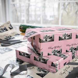 Greek Mythology Poseidon Dartist Wrapping Paper Roll King Of Dart Thrower TS12 Light Pink Print Your Wear