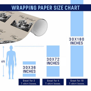 Greek Mythology Poseidon Dartist Wrapping Paper Roll King Of Dart Thrower TS12 Print Your Wear