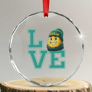 GFF Lover Football Fan Supporter Gift Idea Crystal Glass Ornament TS12 Transparent Glass 3'' Circle Print Your Wear
