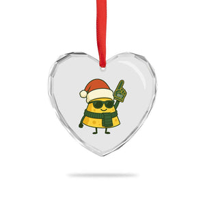 GB Fan Christmas Heart Crystal Glass Ornament Gifts for Sports Fans Santa Hat TS10 Print Your Wear