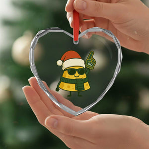GB Fan Christmas Heart Crystal Glass Ornament Gifts for Sports Fans Santa Hat TS10 Print Your Wear