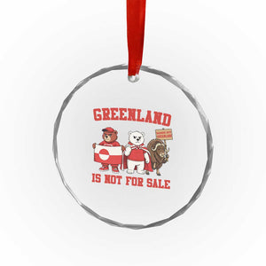 Greenland Is Not For Sale Crystal Glass Ornament Greenland Lover Support TS12 Print Your Wear