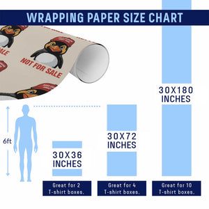 Greenland Is Not for Sale Wrapping Paper Roll Funny Nihilist Penguin FDT Political Meme TS14 Print Your Wear