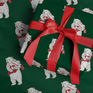 Greenland Is Not For Sale Wrapping Paper Roll Greenland Bear Hug TS11 Green Print Your Wear