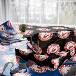 Greenland Is Not For Sale Wrapping Paper Roll Gronland Er Ikke Til Salg Greenland Protest TS11 Black Print Your Wear
