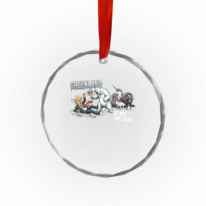 Greenland Not For Sale Crystal Glass Ornament Political Humor Gift TS12 Print Your Wear