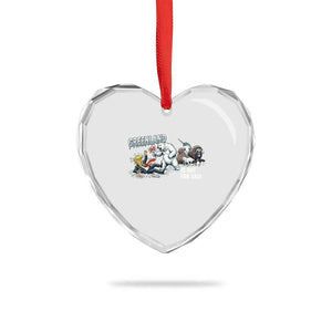 Greenland Not For Sale Heart Crystal Glass Ornament Political Humor Gift TS12 Print Your Wear