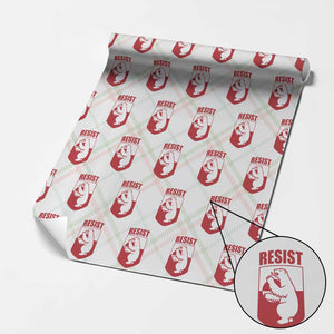Greenland Resist Wrapping Paper Roll Stand With Greenlanders TS12 Christmas Plaid Print Your Wear