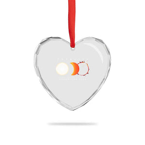 Greenland Total Solar Eclipse 2026 Totality Heart Crystal Glass Ornament Travel Souvenir Astronomy Geek Gift TS02 Print Your Wear