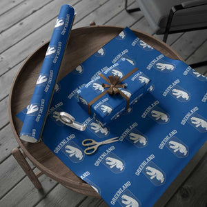 Greenland Wrapping Paper Roll Polar Bear Vintage Political Protest TS10 Blue Print Your Wear