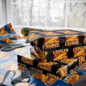 Grilled Cheese Wrapping Paper Roll Food Lover Funny Gag Weird Meme 90s TS11 Black Print Your Wear