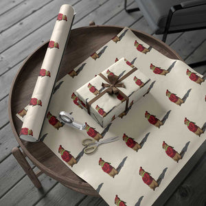 Groundhog Shadow Wrapping Paper Roll Funny Woodchuck Ground Hog Meteorlogy TS02 Beige Print Your Wear
